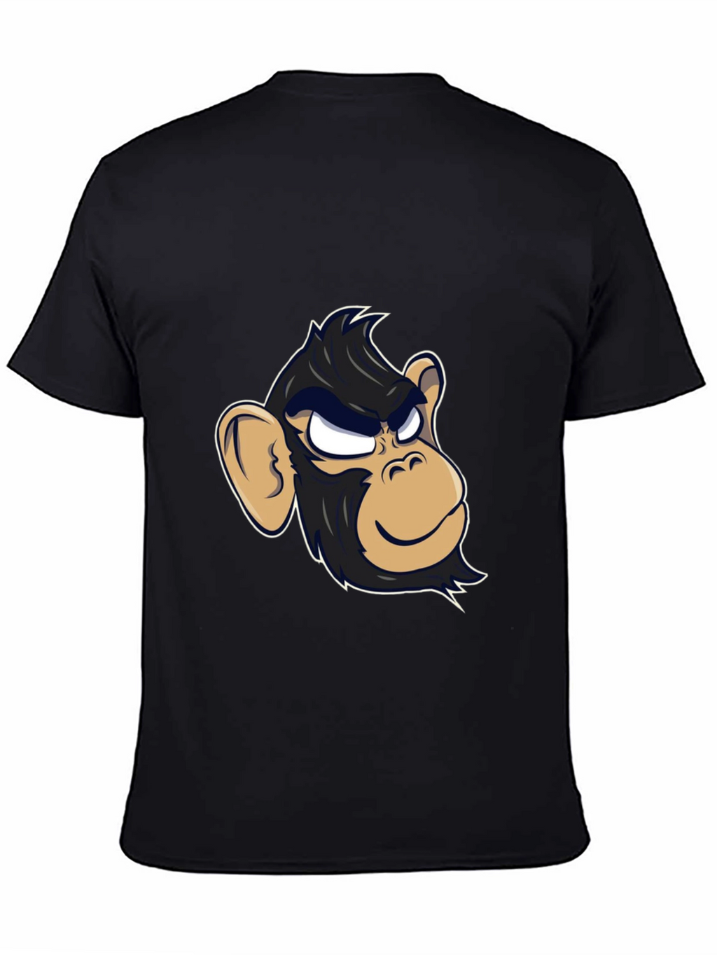 Cool Monkey Graphic Tee - Black Cotton T-Shirt