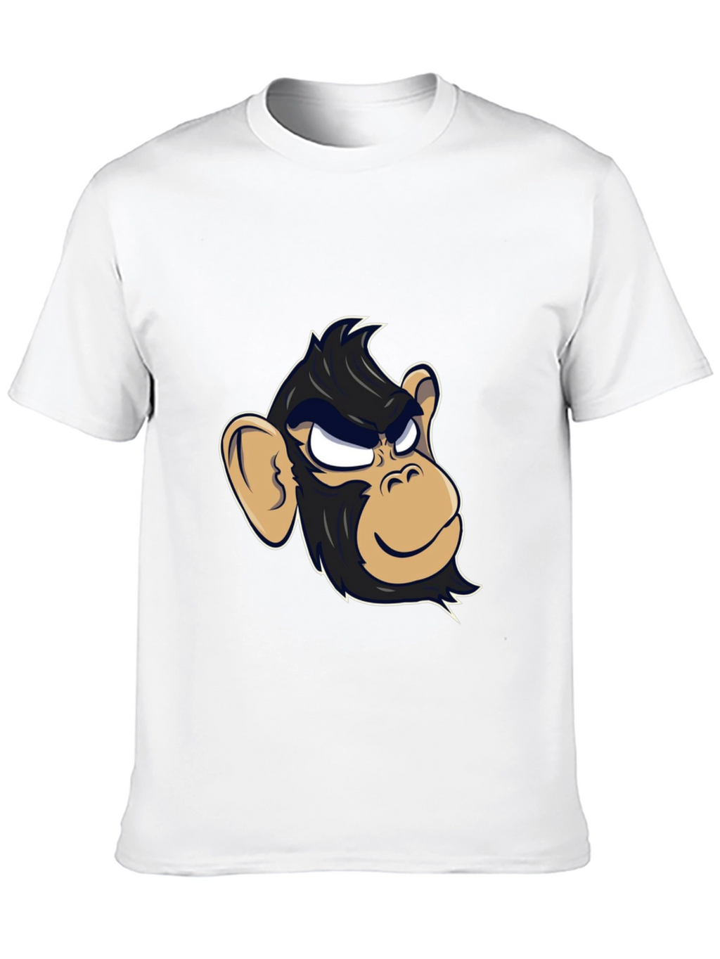 Cool Monkey Graphic Tee - Black Cotton T-Shirt