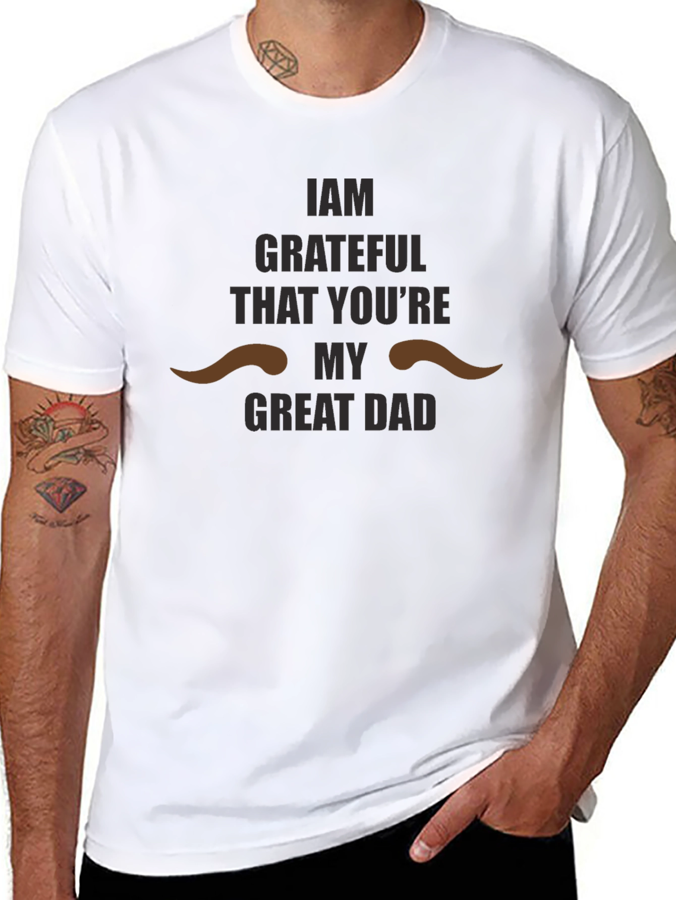 Grateful Dad Graphic T-Shirt - Perfect Fathers Day Gift