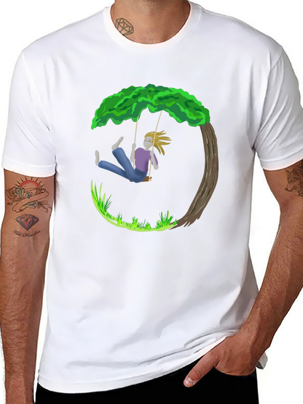 Swing Tree Graphic T-Shirt
