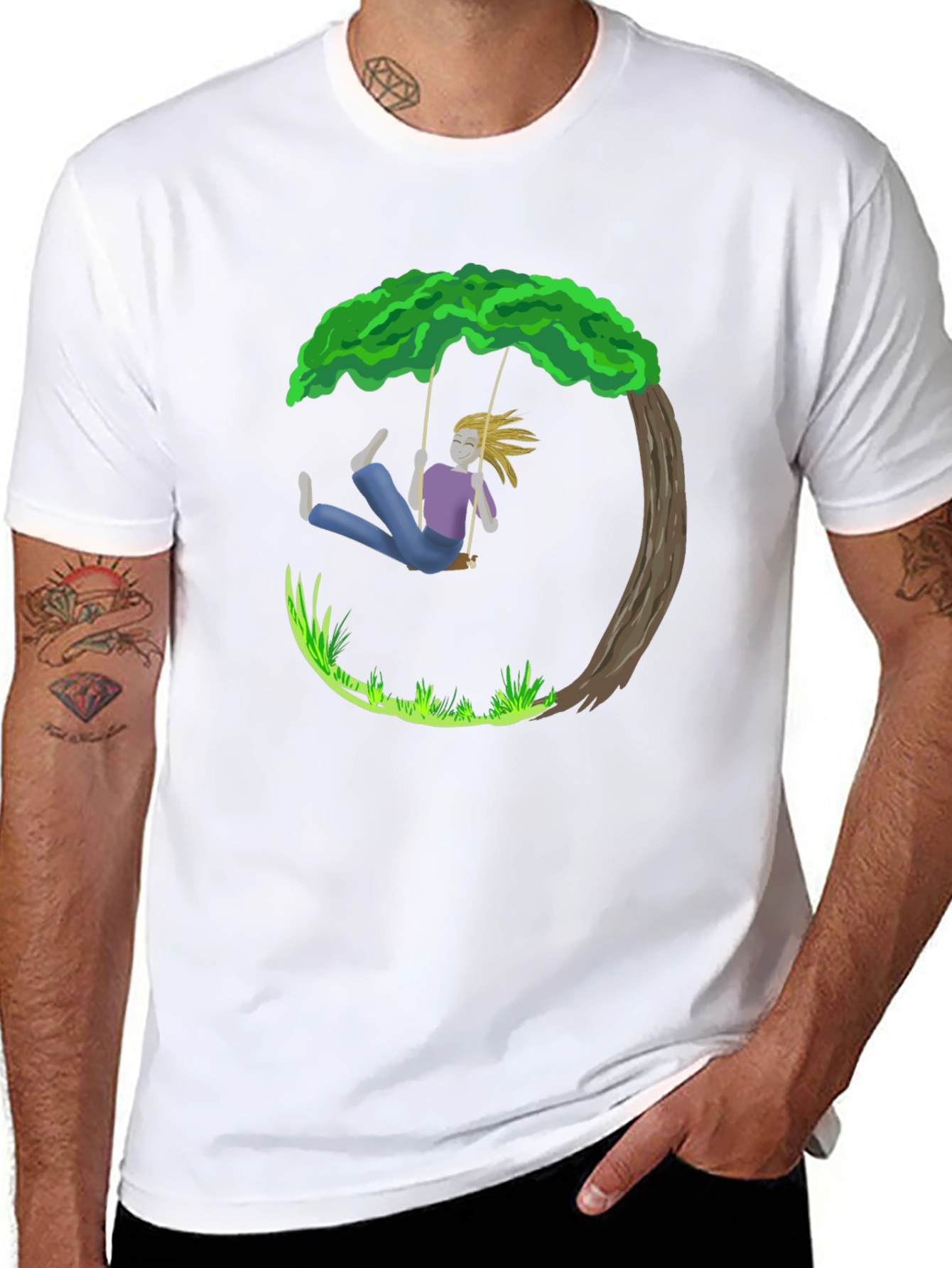 Swing Tree Graphic T-Shirt
