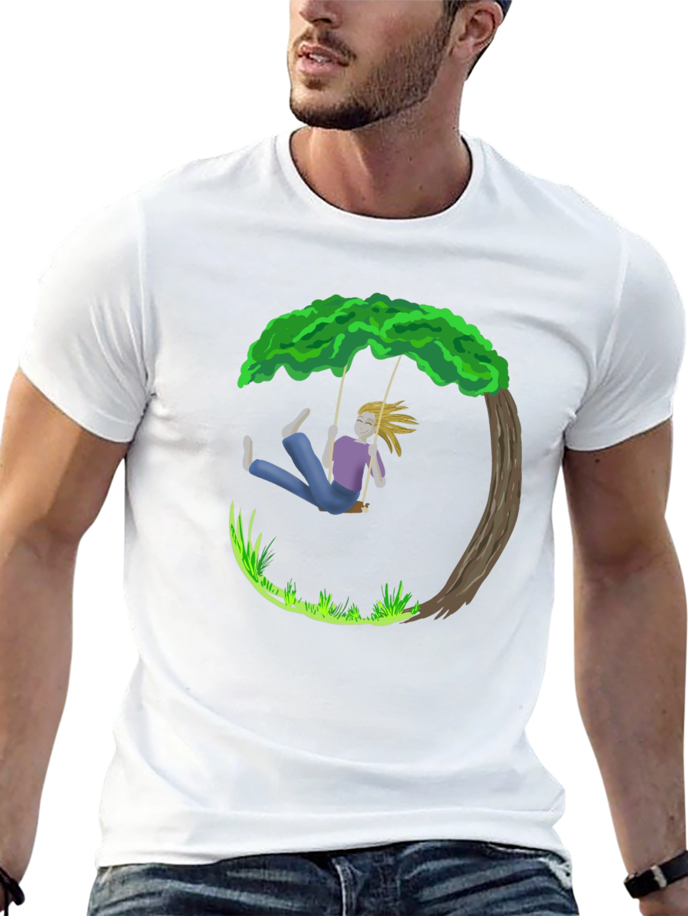 Swing Tree Graphic T-Shirt