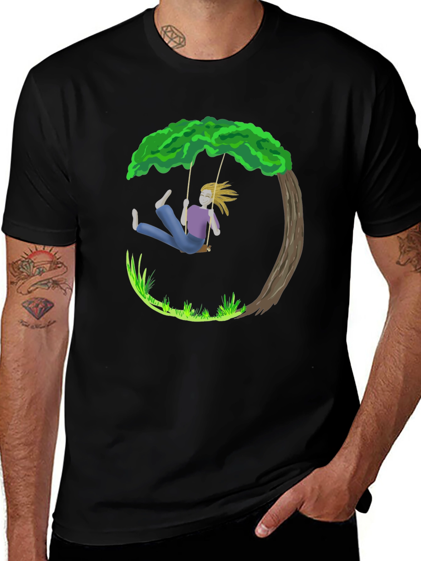 Swing Tree Graphic T-Shirt