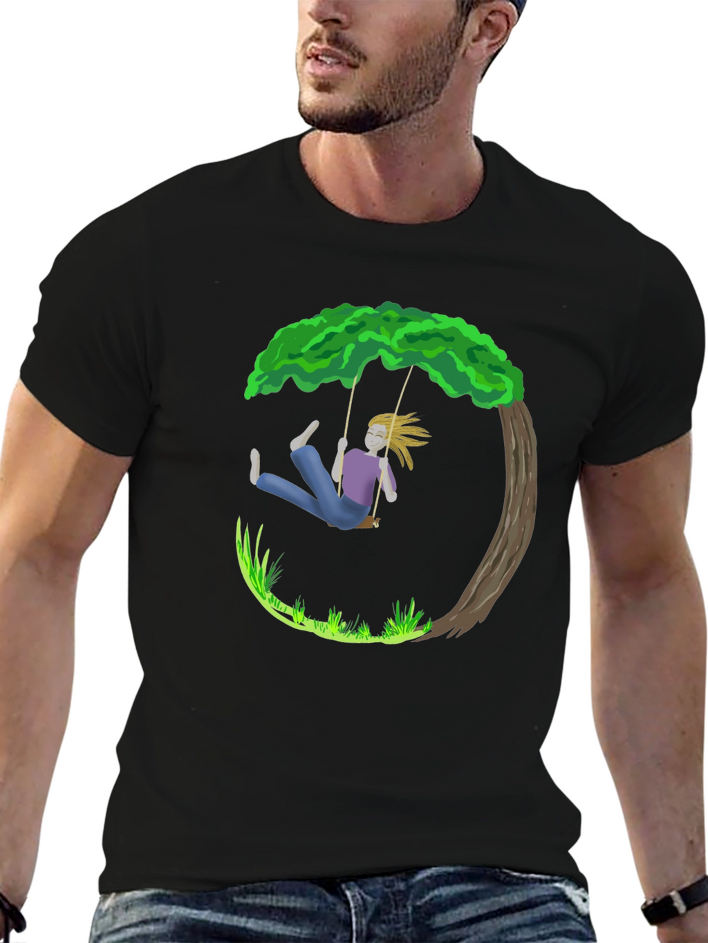 Swing Tree Graphic T-Shirt