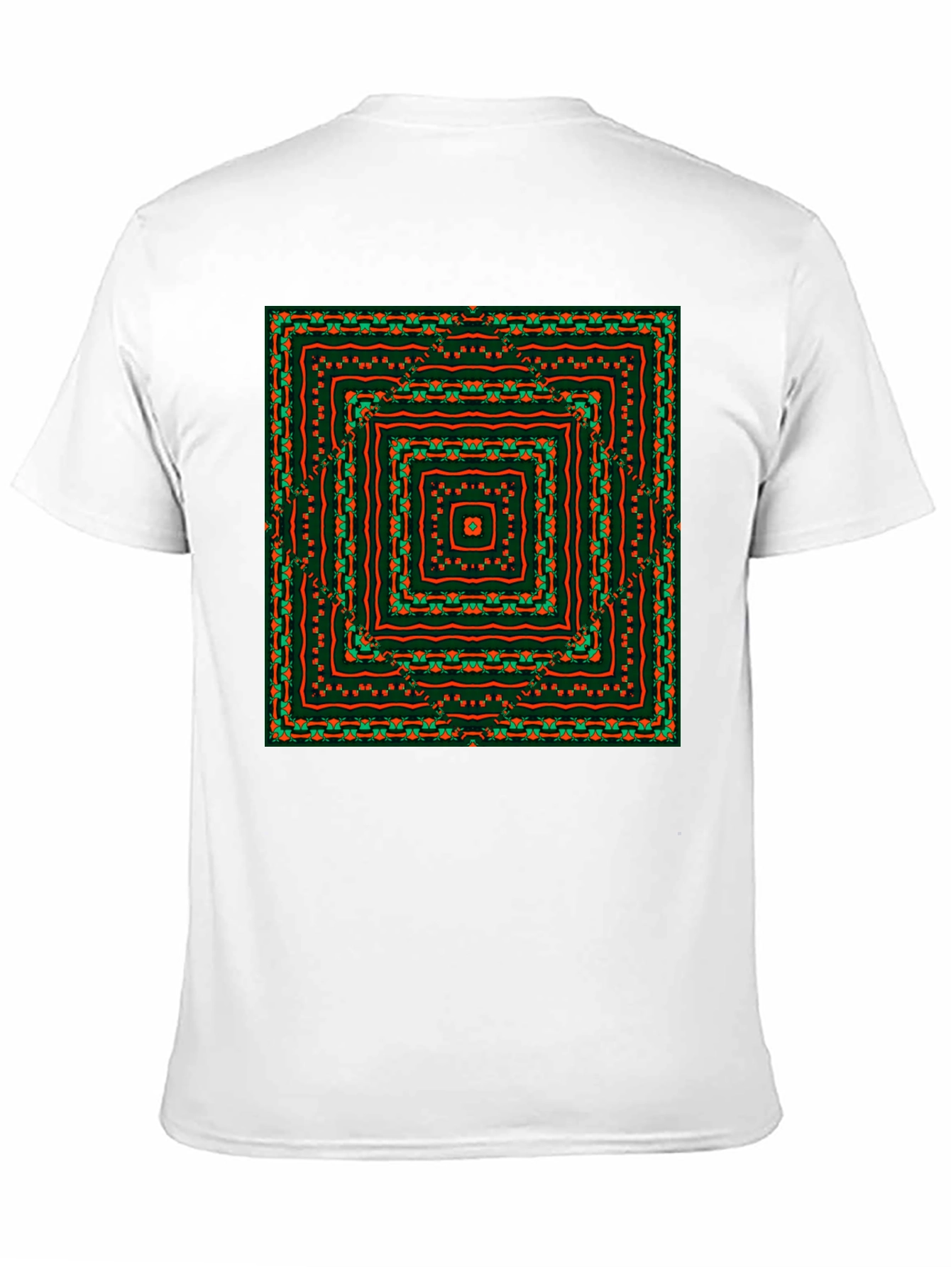 Geometric Square Pattern Tee