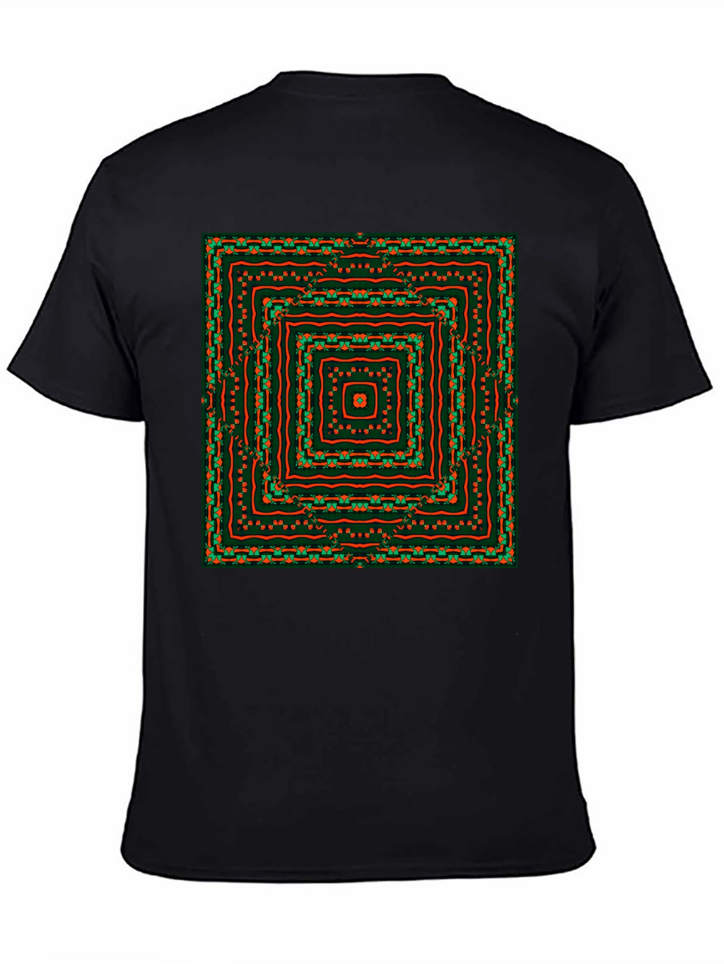 Geometric Square Pattern Tee