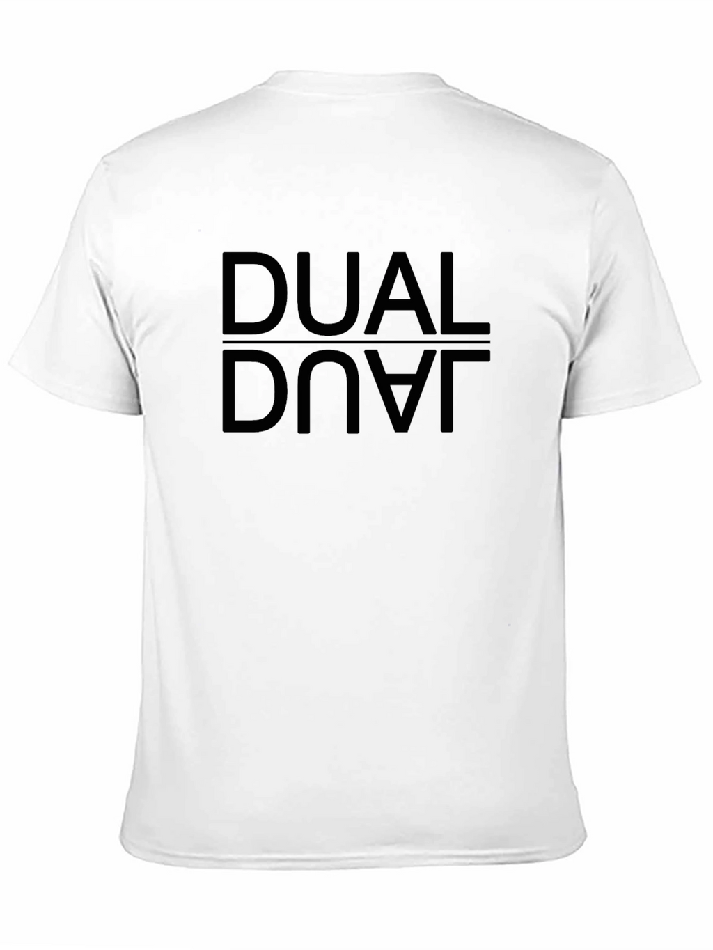 Dual Dove Black T-Shirt - Urban Reflective Design