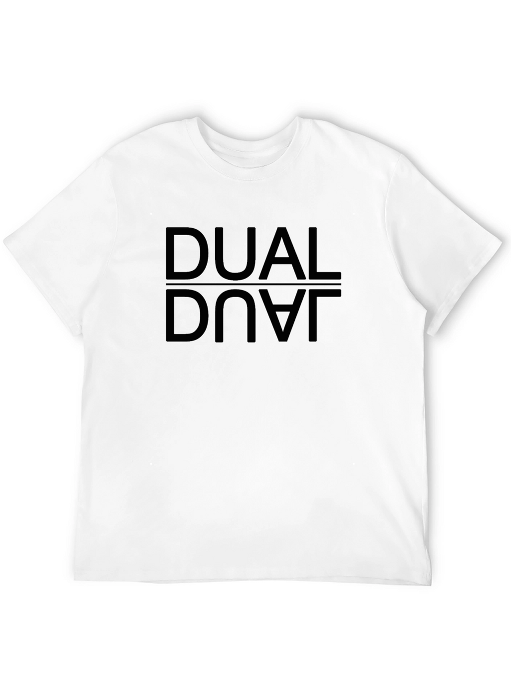 Dual Dove Black T-Shirt - Urban Reflective Design