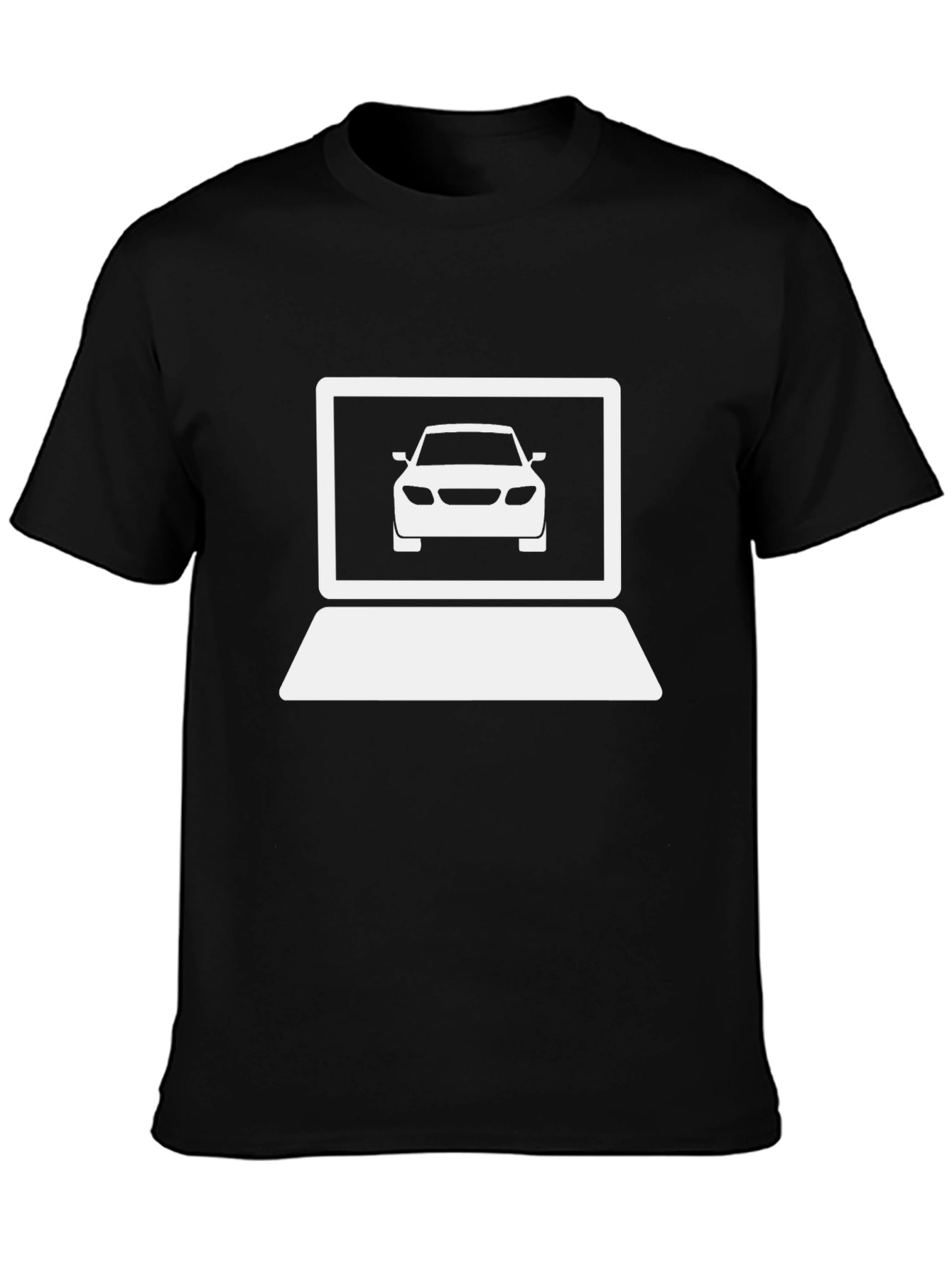 Car Laptop Graphic T-Shirt