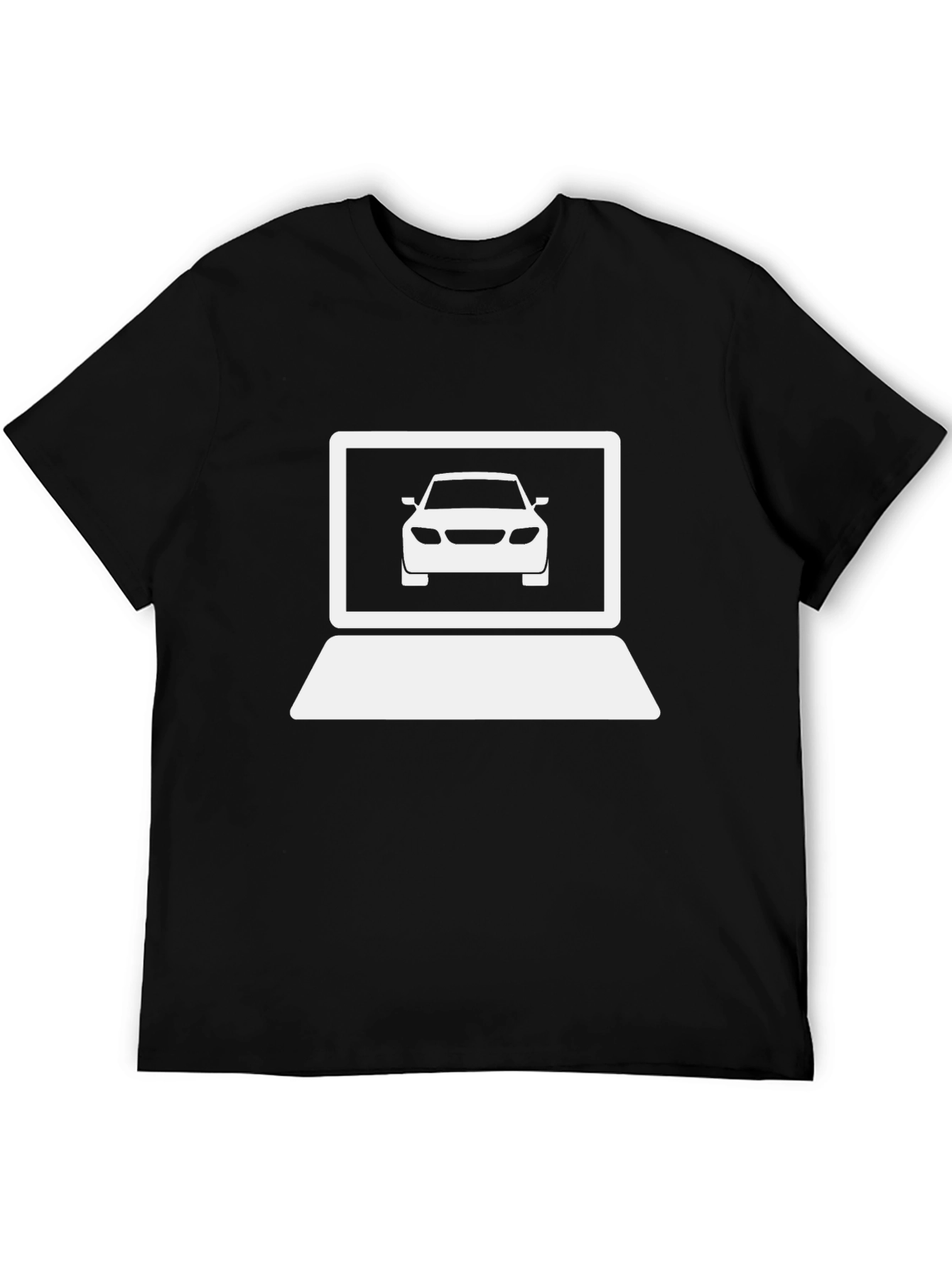 Car Laptop Graphic T-Shirt