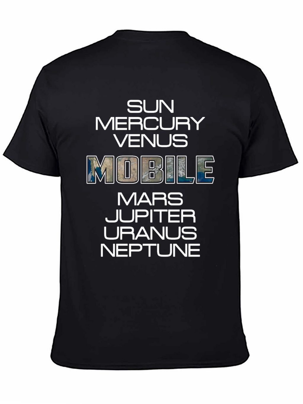 Planets Graphic T-Shirt Space Mobile Funny Tee