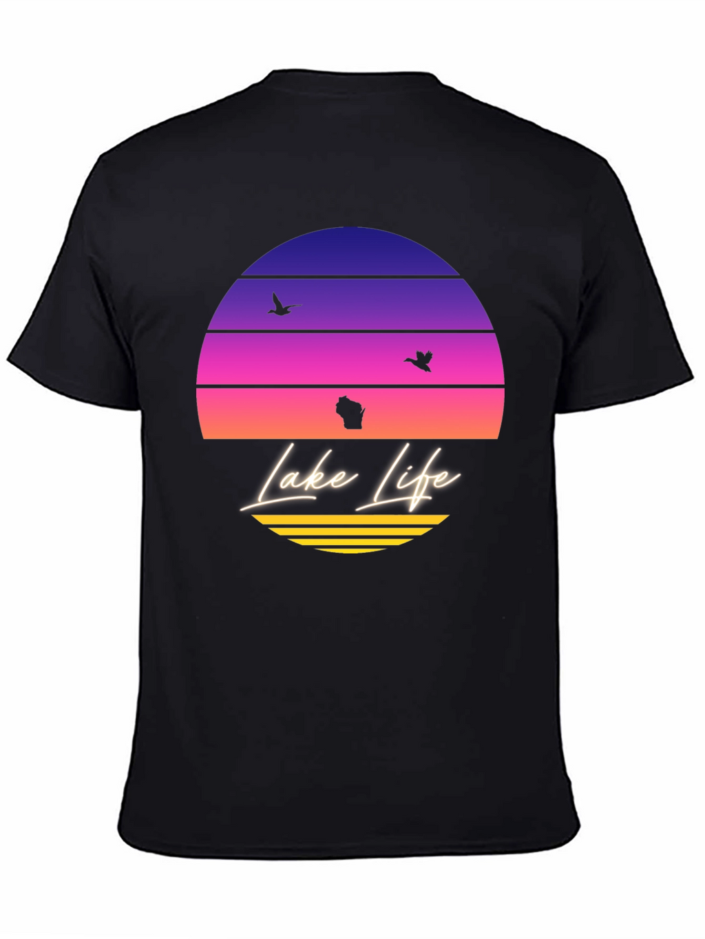 Lake Life Sunset T-Shirt - Wisconsin Summer Tee