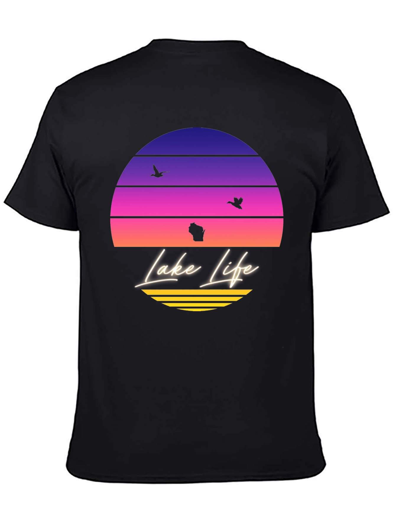 Lake Life Sunset T-Shirt - Wisconsin Summer Tee