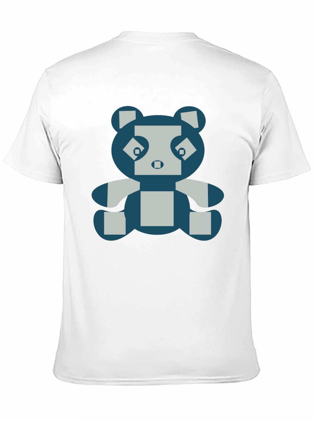 Pixel Panda Graphic Tee - Black Cotton Blend