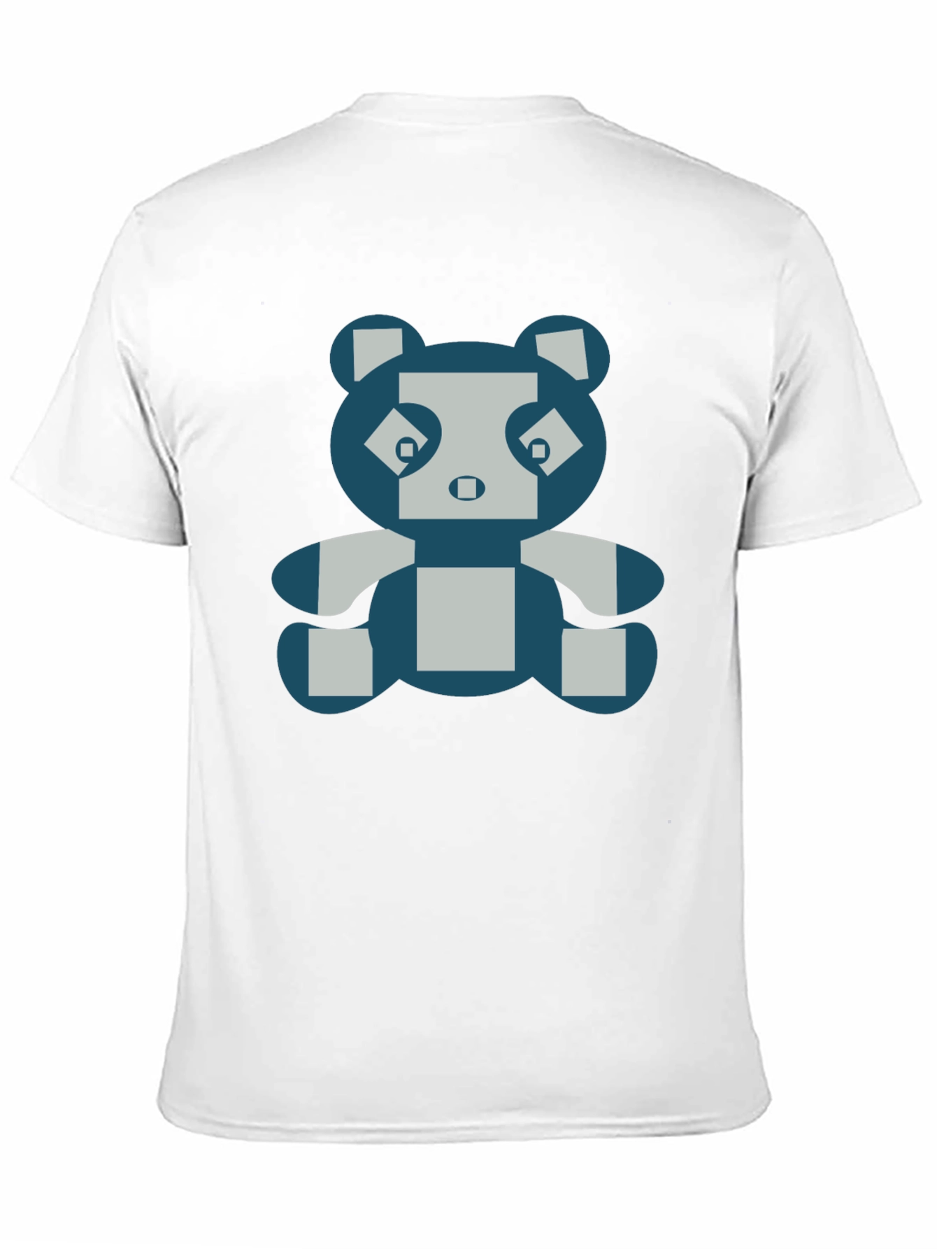 Pixel Panda Graphic Tee - Black Cotton Blend