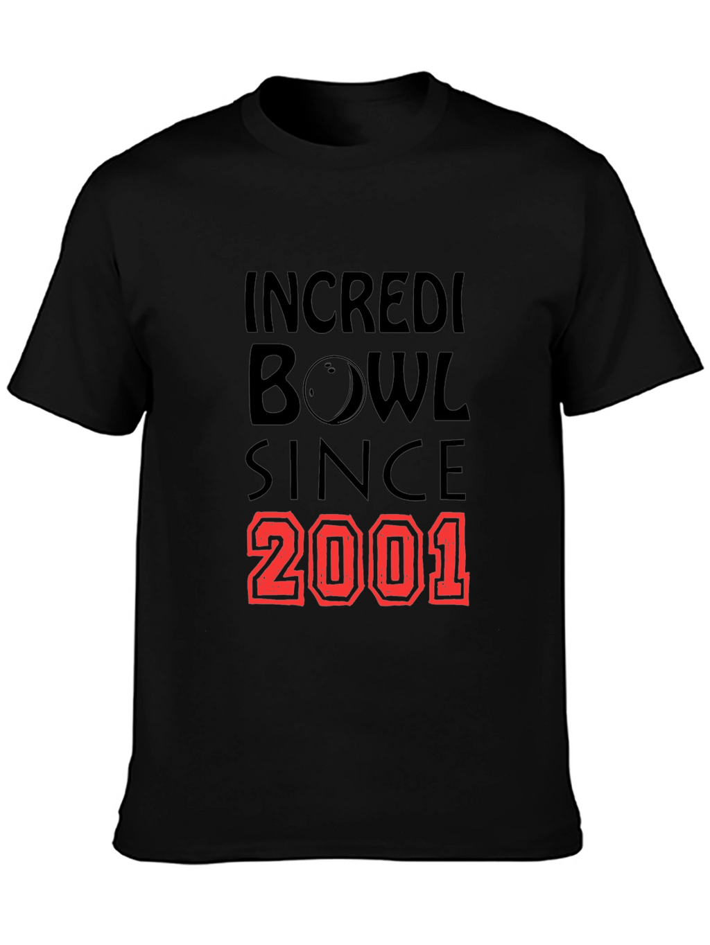 Incredibowl Since 2001 Black Graphic T-Shirt