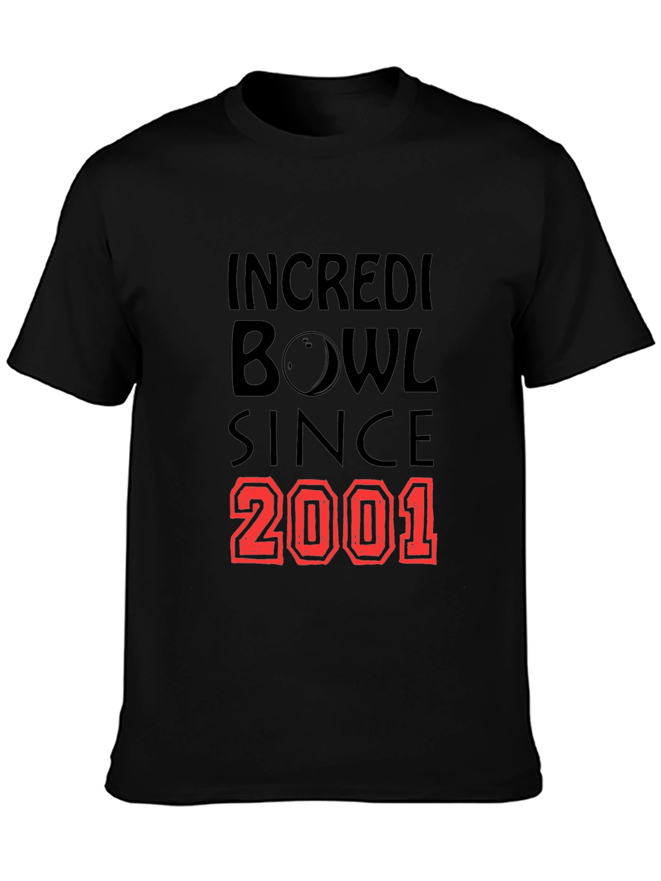 Incredibowl Since 2001 Black Graphic T-Shirt