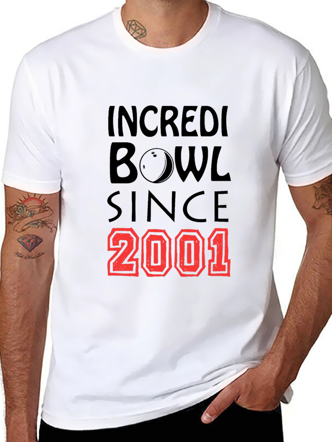 Incredibowl Since 2001 Black Graphic T-Shirt
