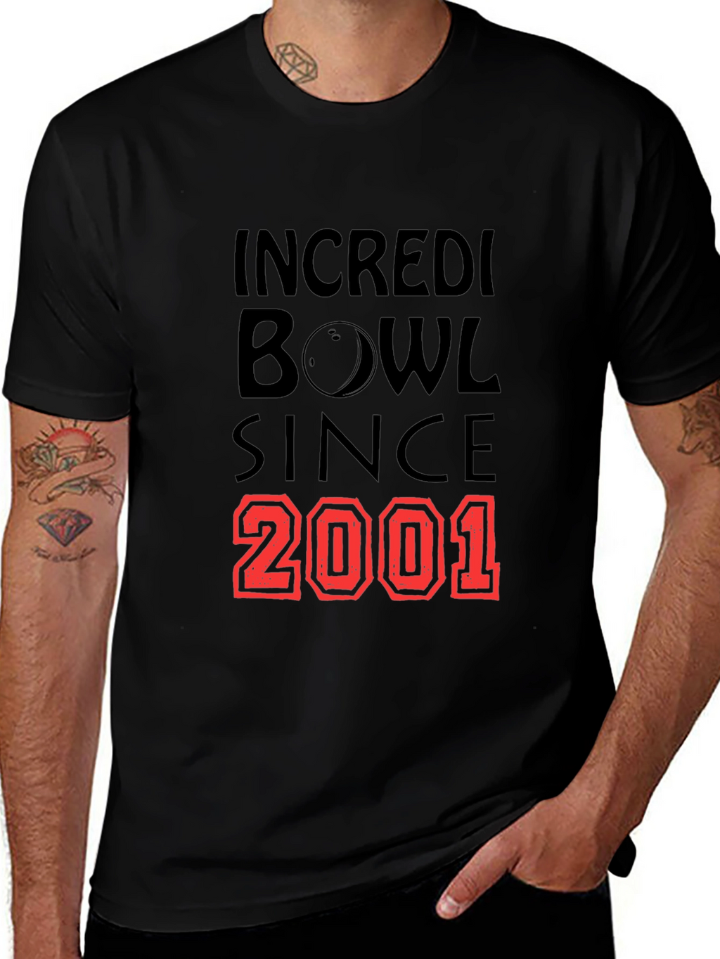 Incredibowl Since 2001 Black Graphic T-Shirt
