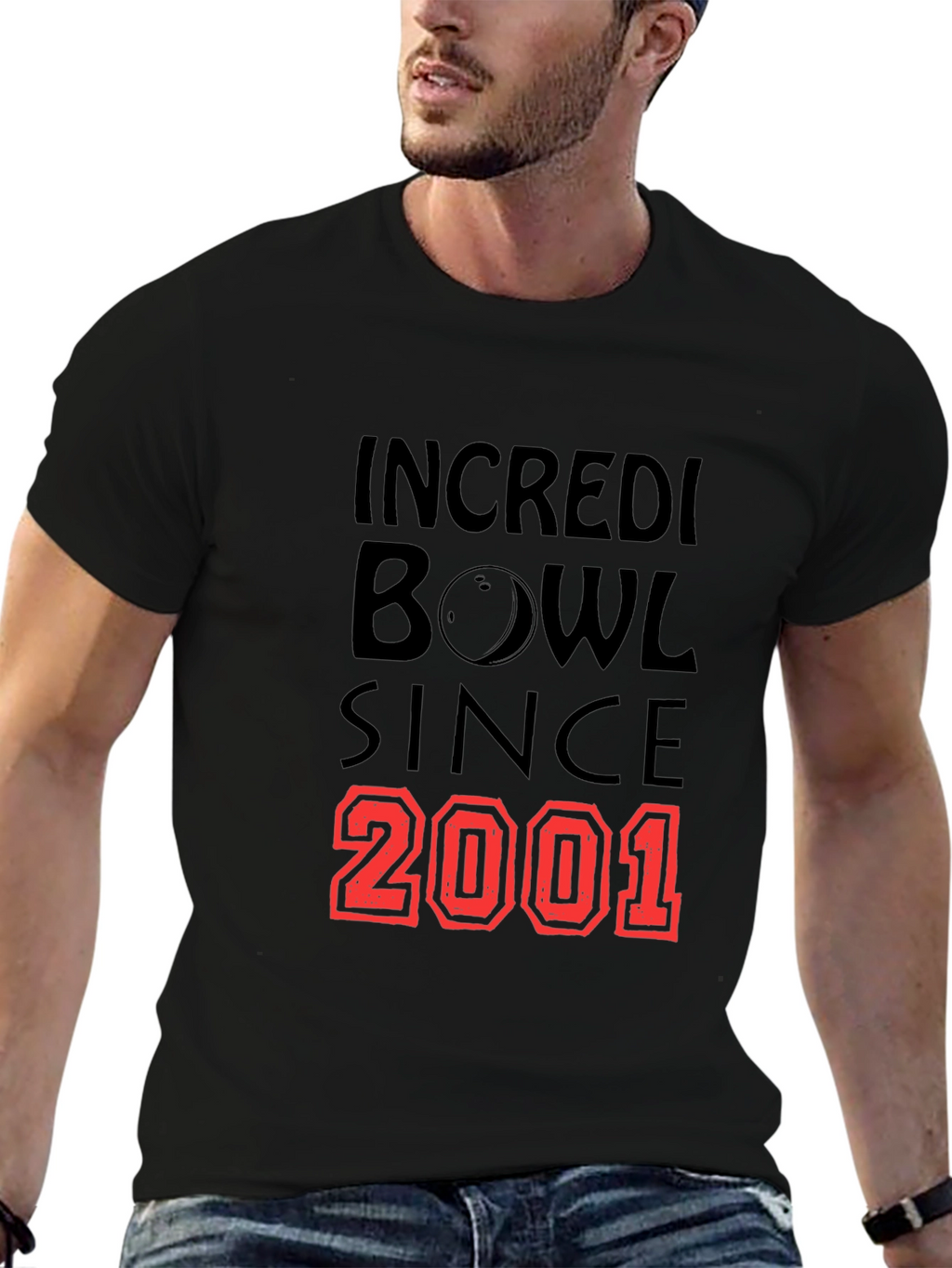 Incredibowl Since 2001 Black Graphic T-Shirt