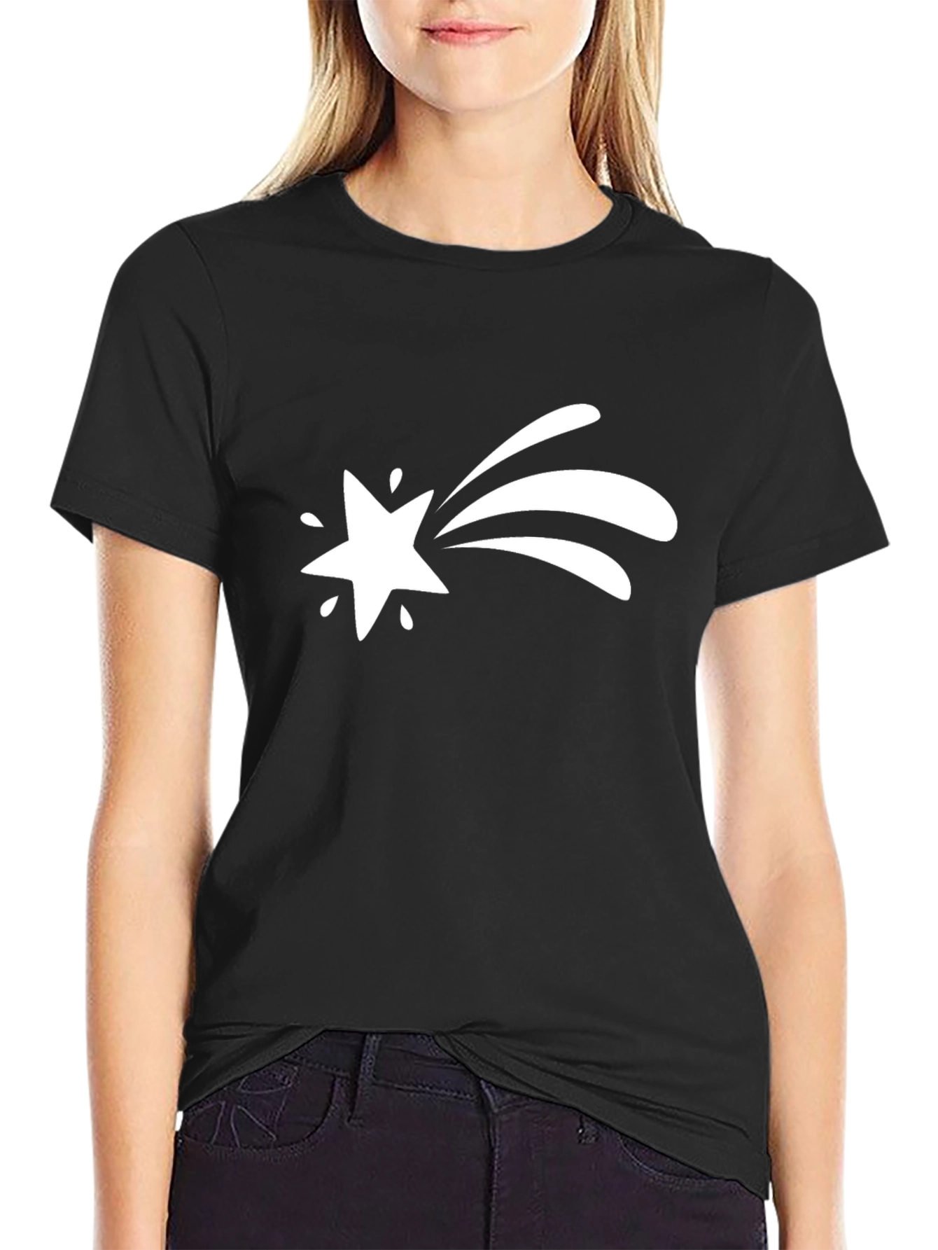 Shooting Star Graphic Tee - Classic Black T-Shirt