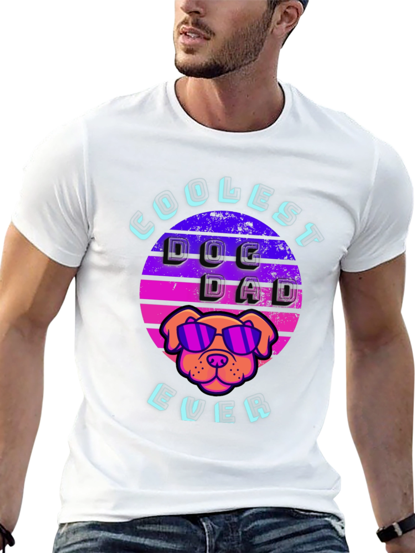 Coolest Dog Dad Ever Graphic Tee
