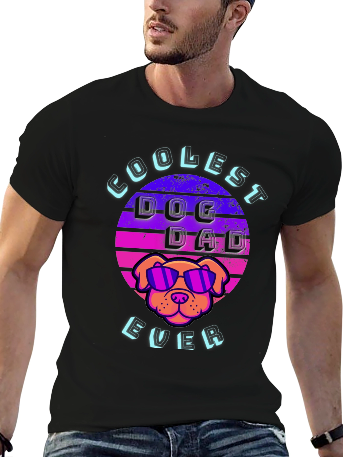 Coolest Dog Dad Ever Graphic Tee
