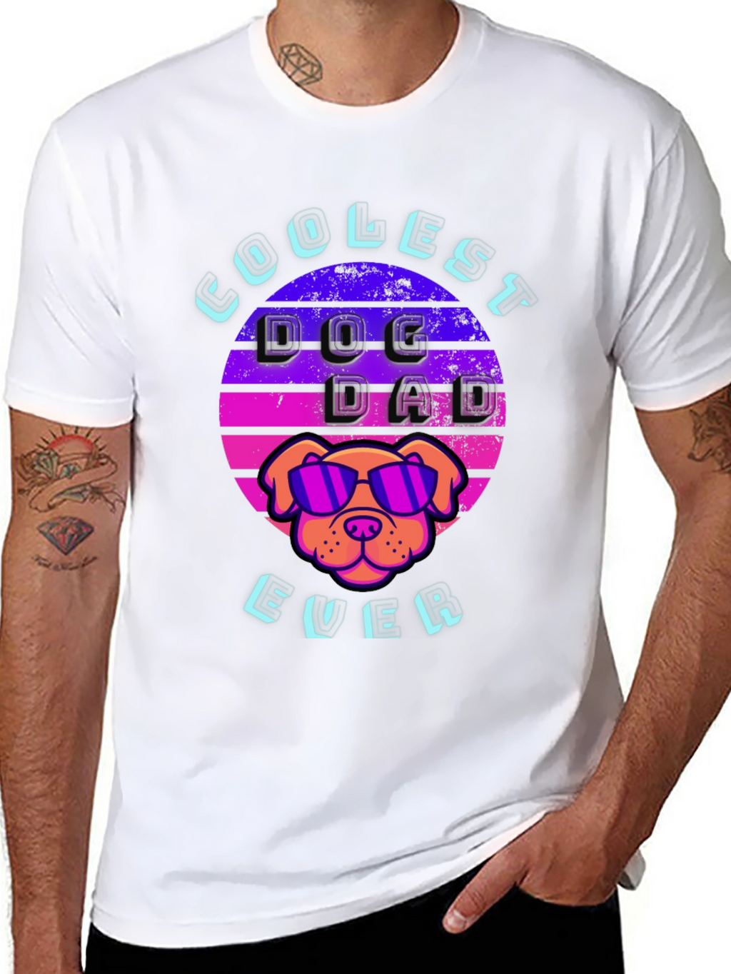 Coolest Dog Dad Ever Graphic Tee
