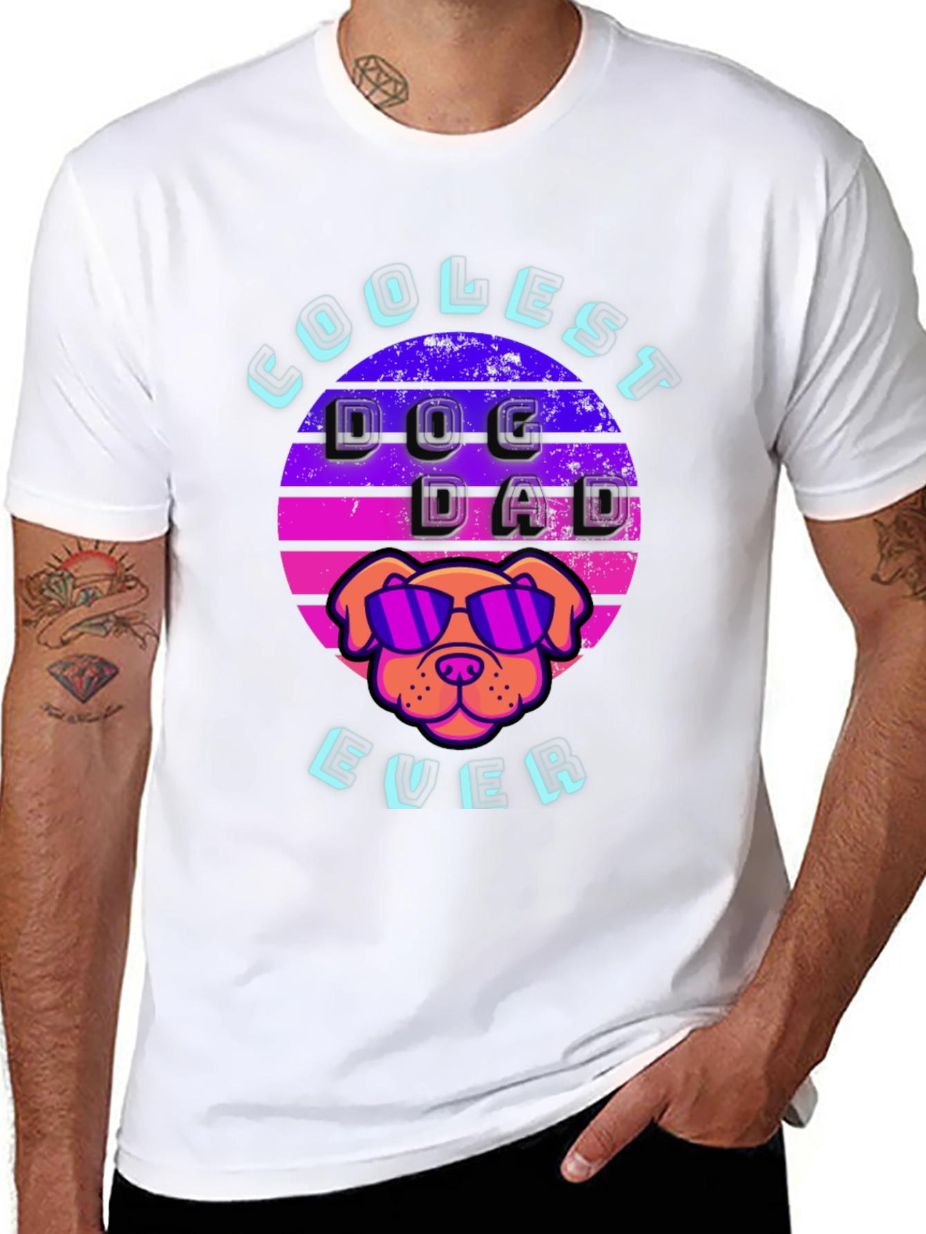 Coolest Dog Dad Ever Graphic Tee