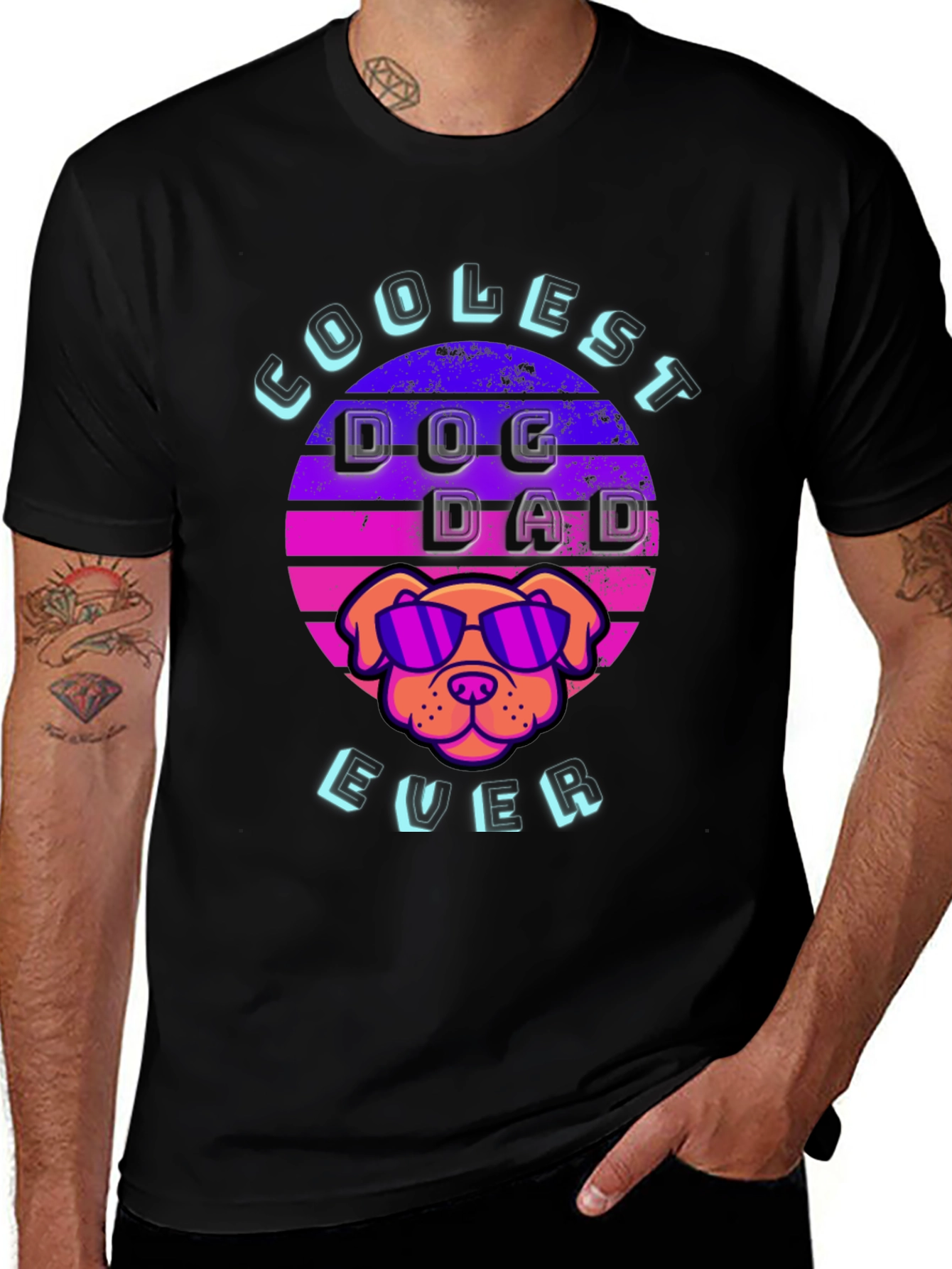 Coolest Dog Dad Ever Graphic Tee