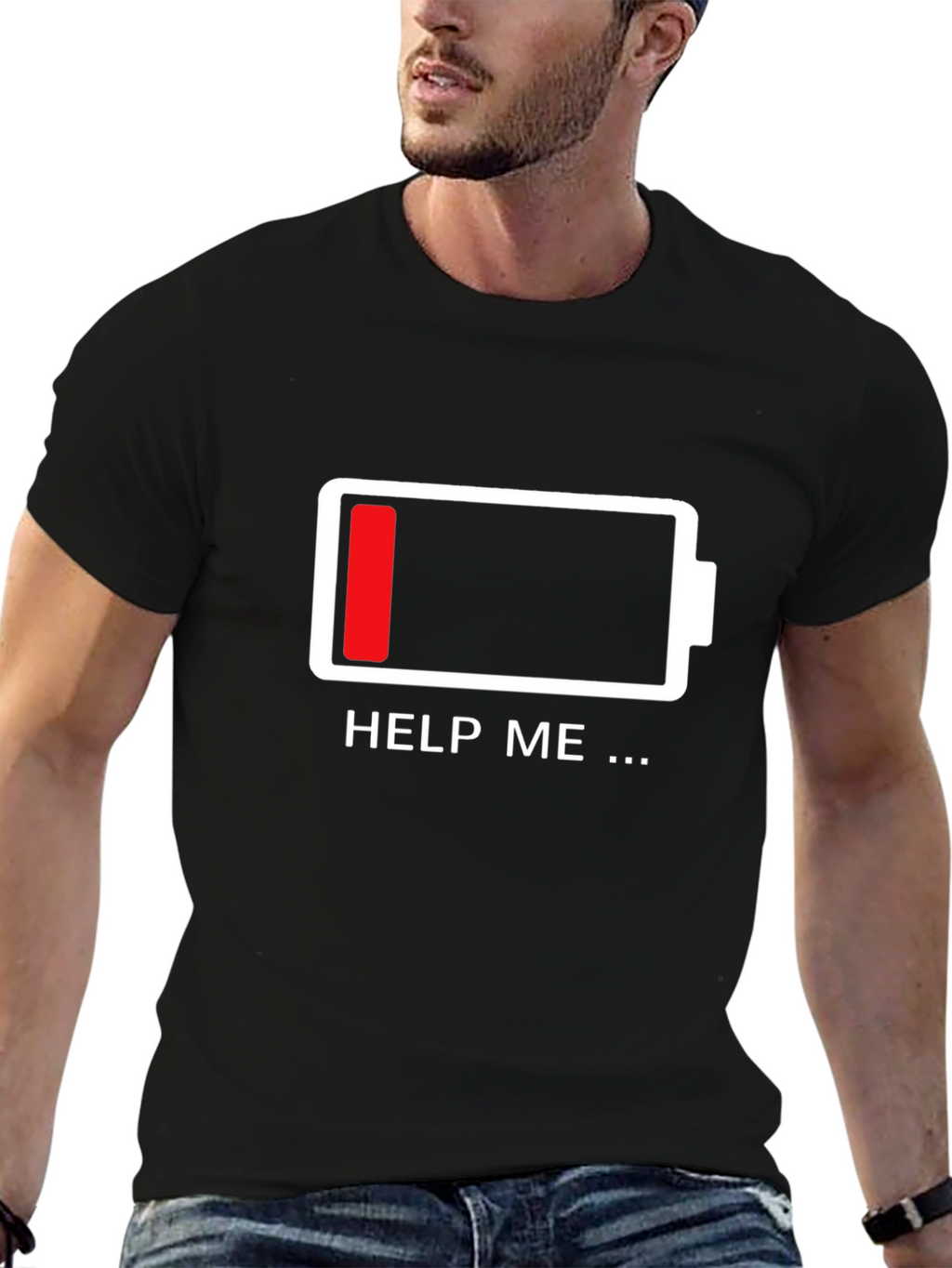 Low Battery Graphic T-Shirt