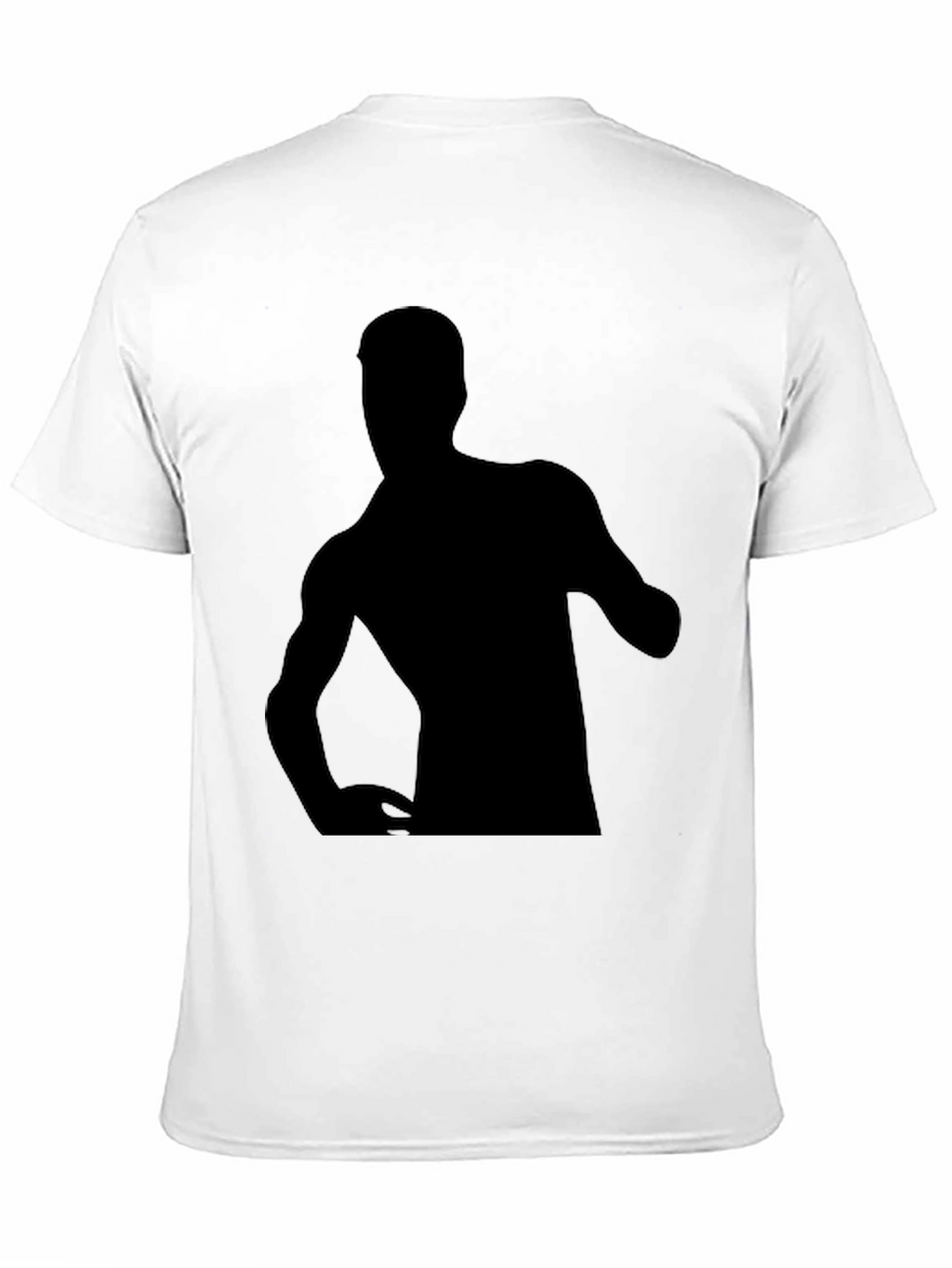 Black T-Shirt with Silhouette Graphic