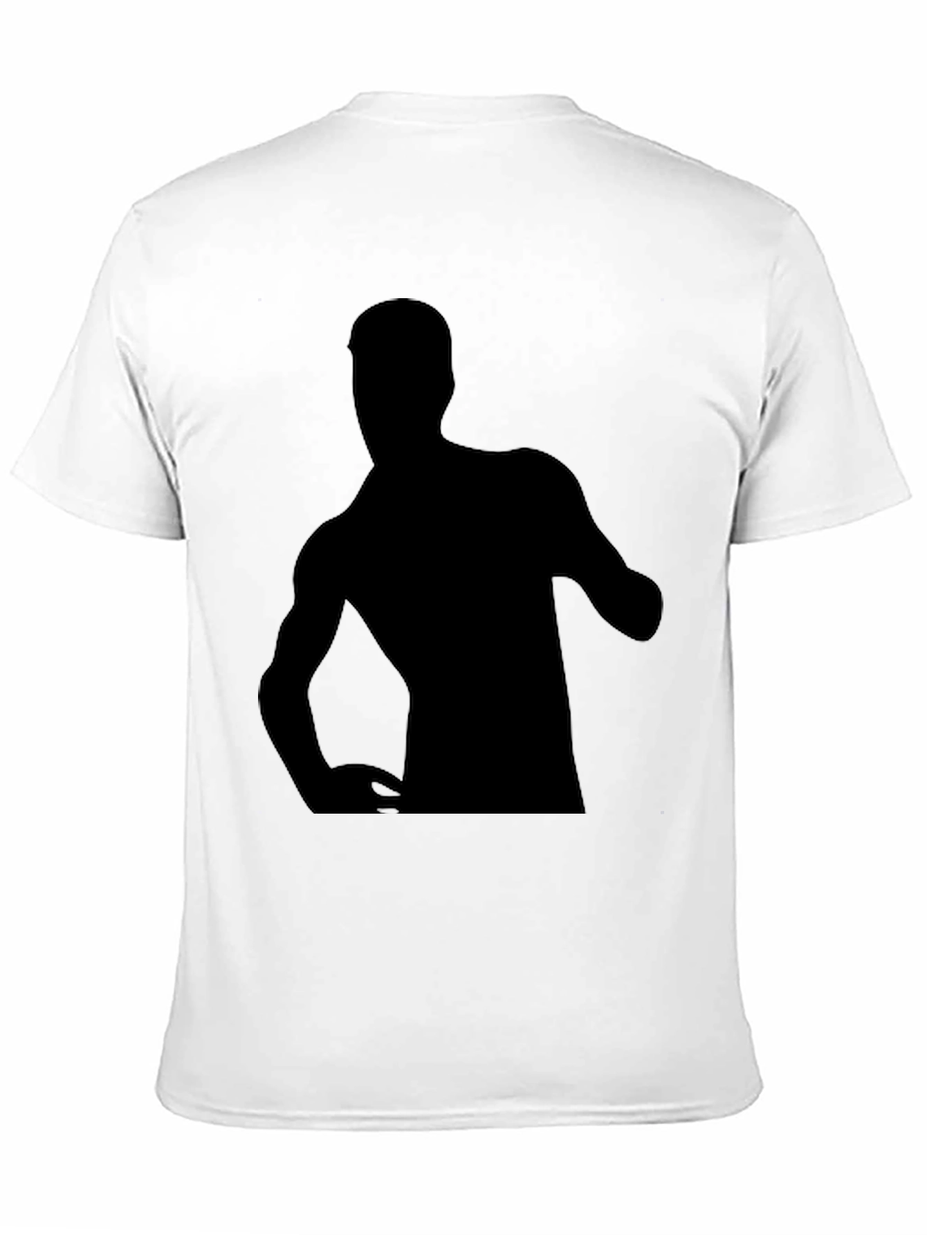 Black T-Shirt with Silhouette Graphic