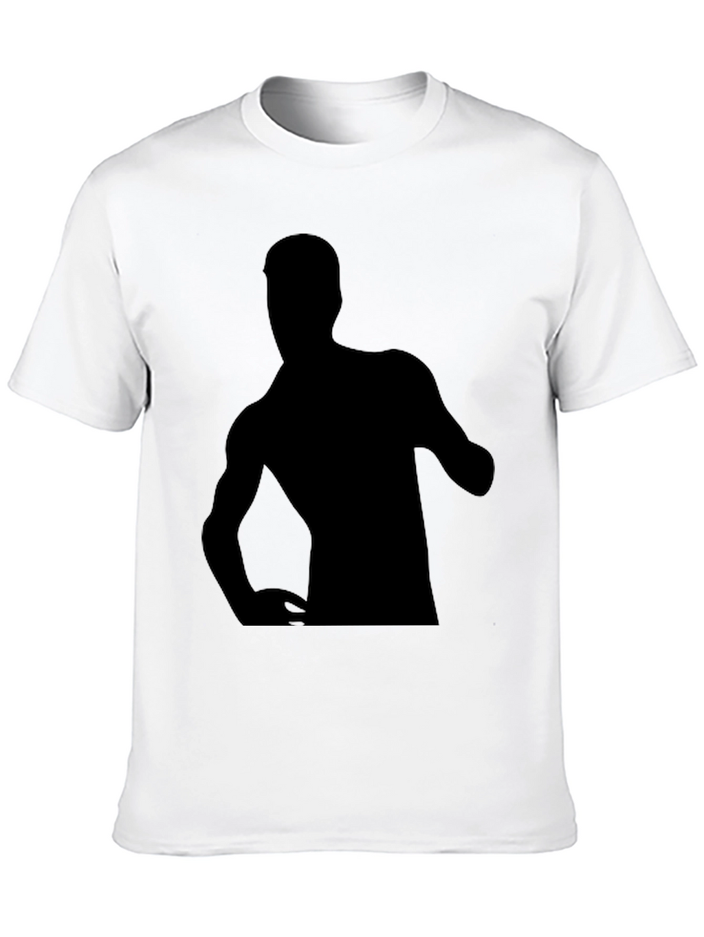 Black T-Shirt with Silhouette Graphic