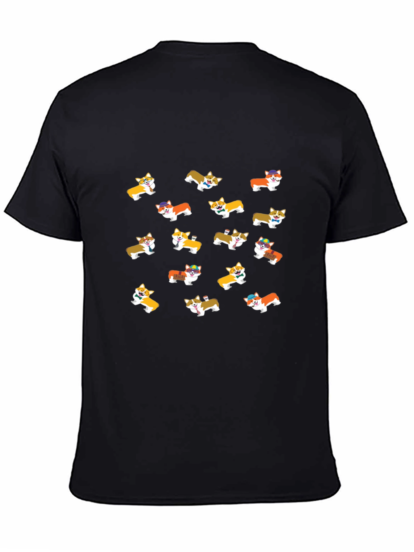 Corgi Print T-Shirt - Whimsical & Fun Design