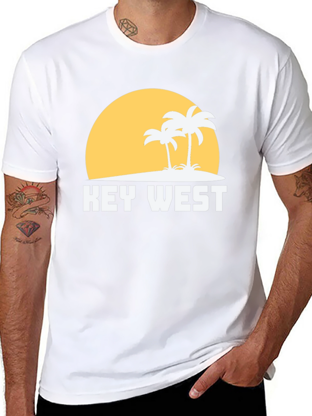 Key West Graphic Tee - Island Vibe Cotton T-Shirt