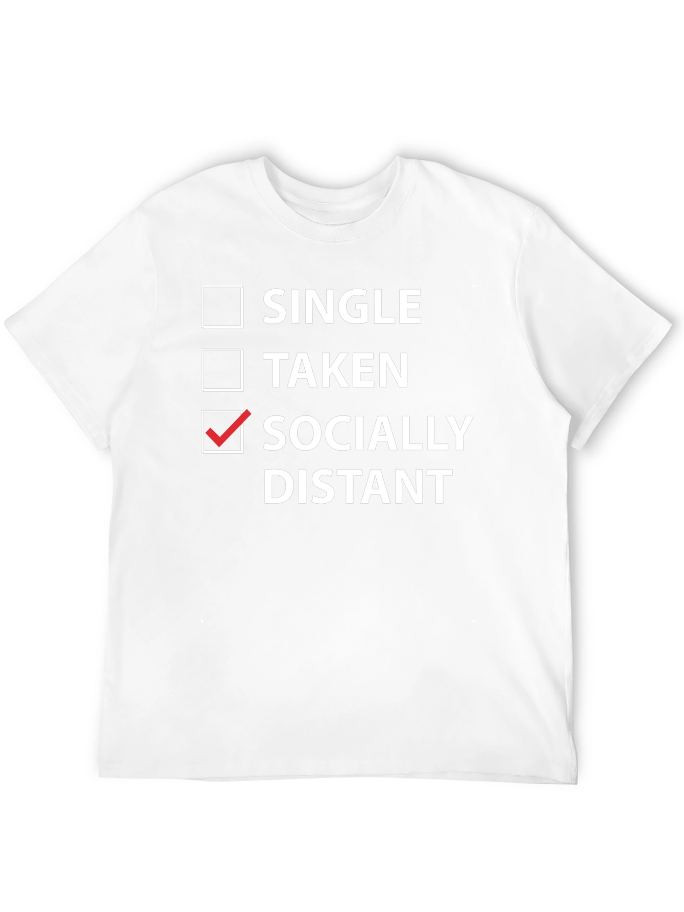 Socially Distant Graphic T-Shirt - Black