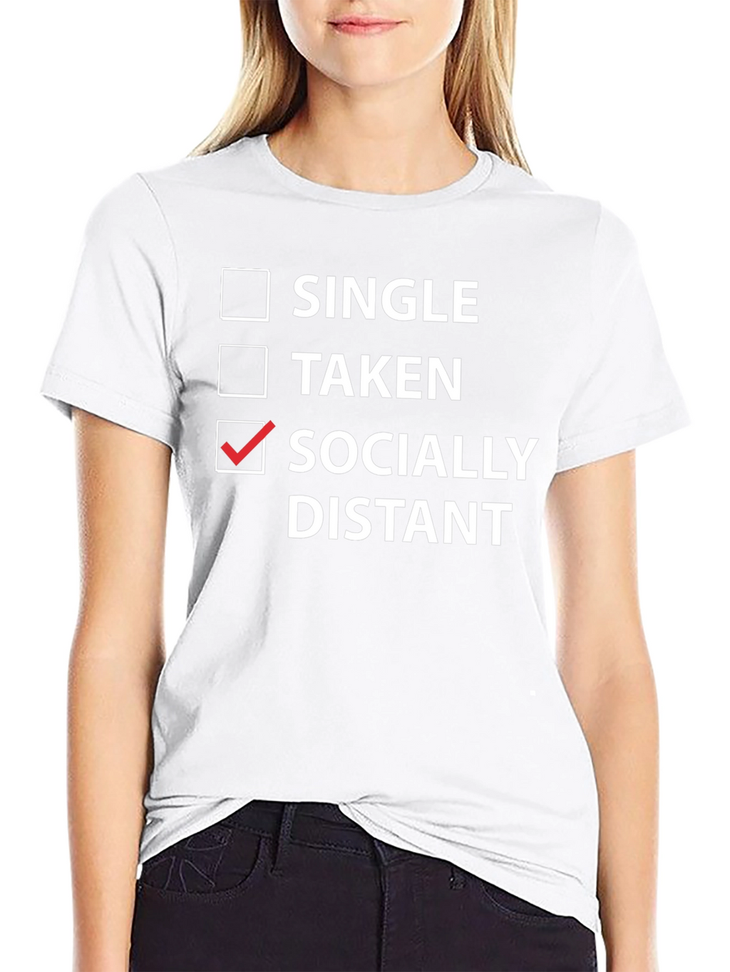 Socially Distant Graphic T-Shirt - Black
