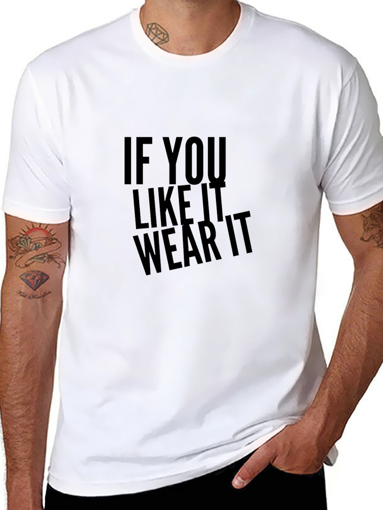 Statement Tee: If You Like It Wear It - Black