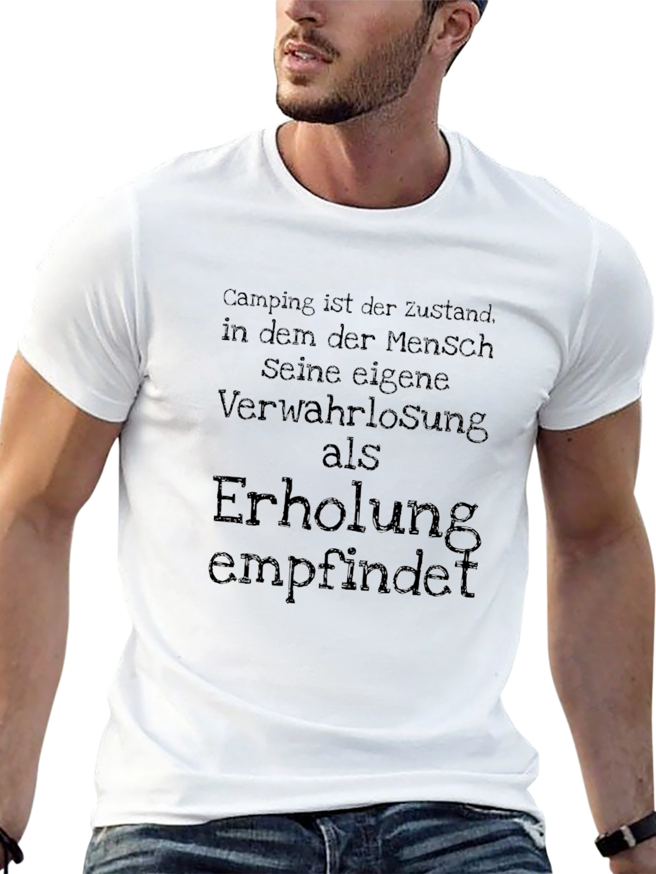 Camping State T-Shirt - German Quote