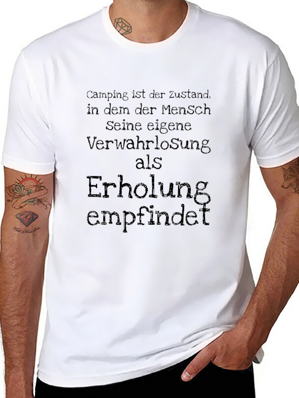 Camping State T-Shirt - German Quote