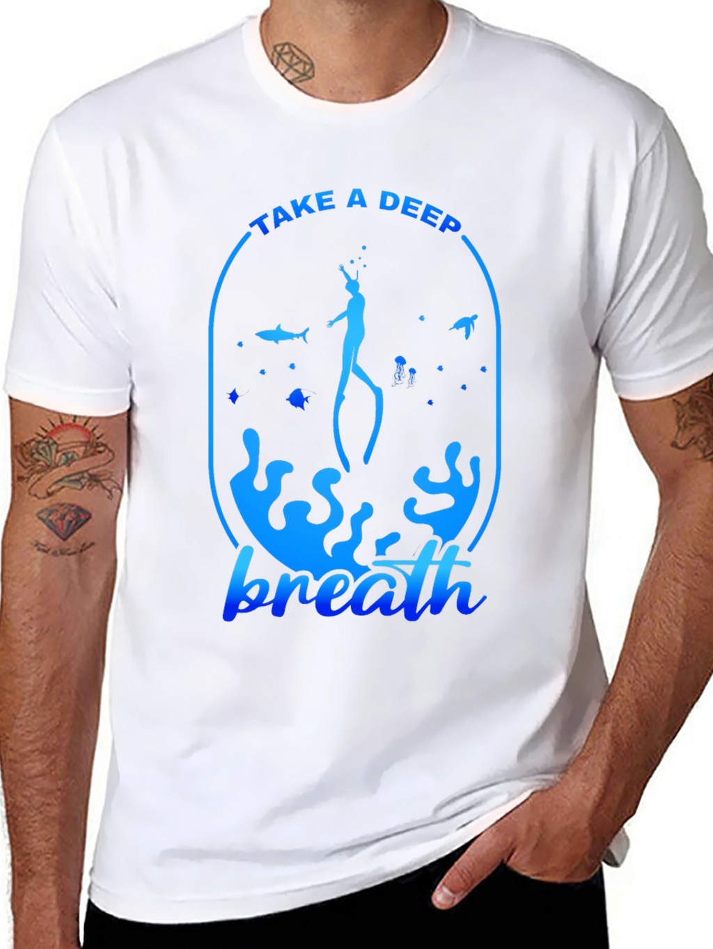 Take a Deep Breath T-Shirt - Scuba Diving Tee