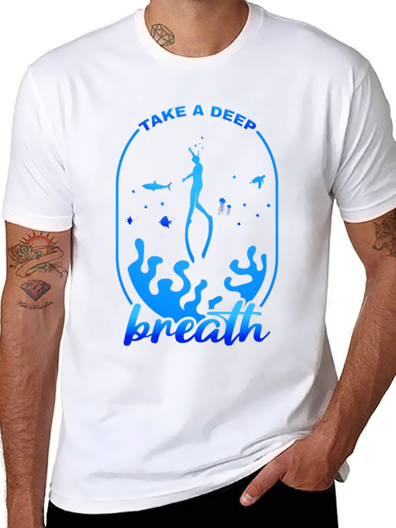 Take a Deep Breath T-Shirt - Scuba Diving Tee