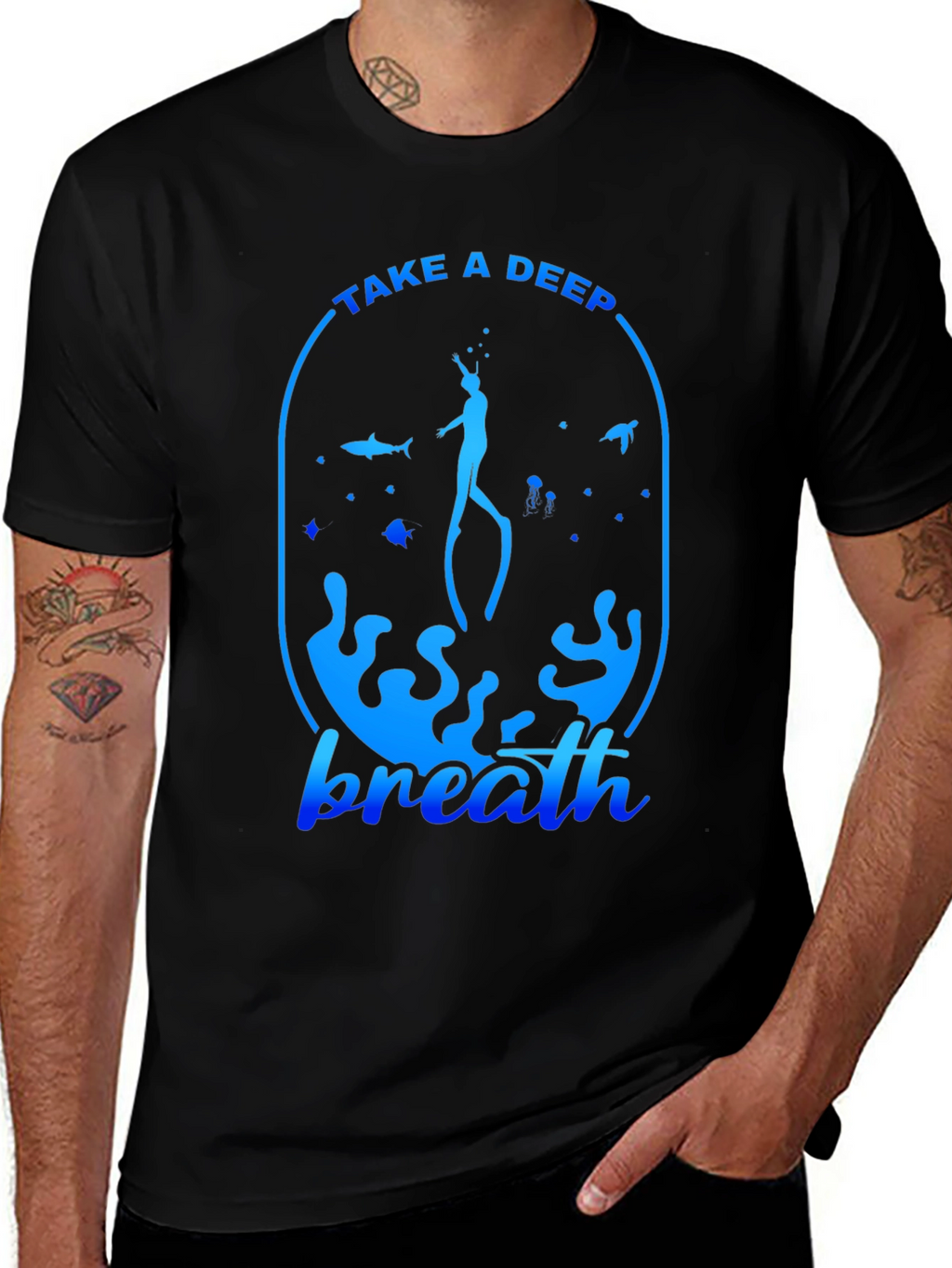 Take a Deep Breath T-Shirt - Scuba Diving Tee