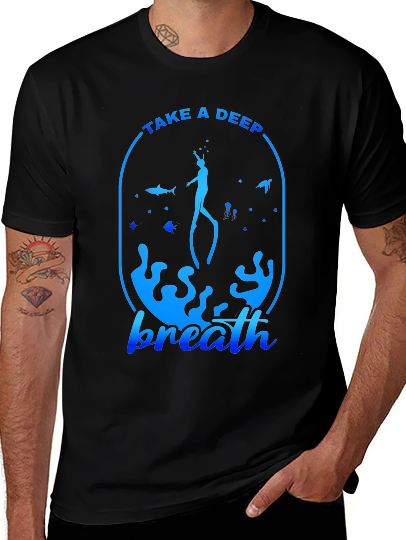 Take a Deep Breath T-Shirt - Scuba Diving Tee
