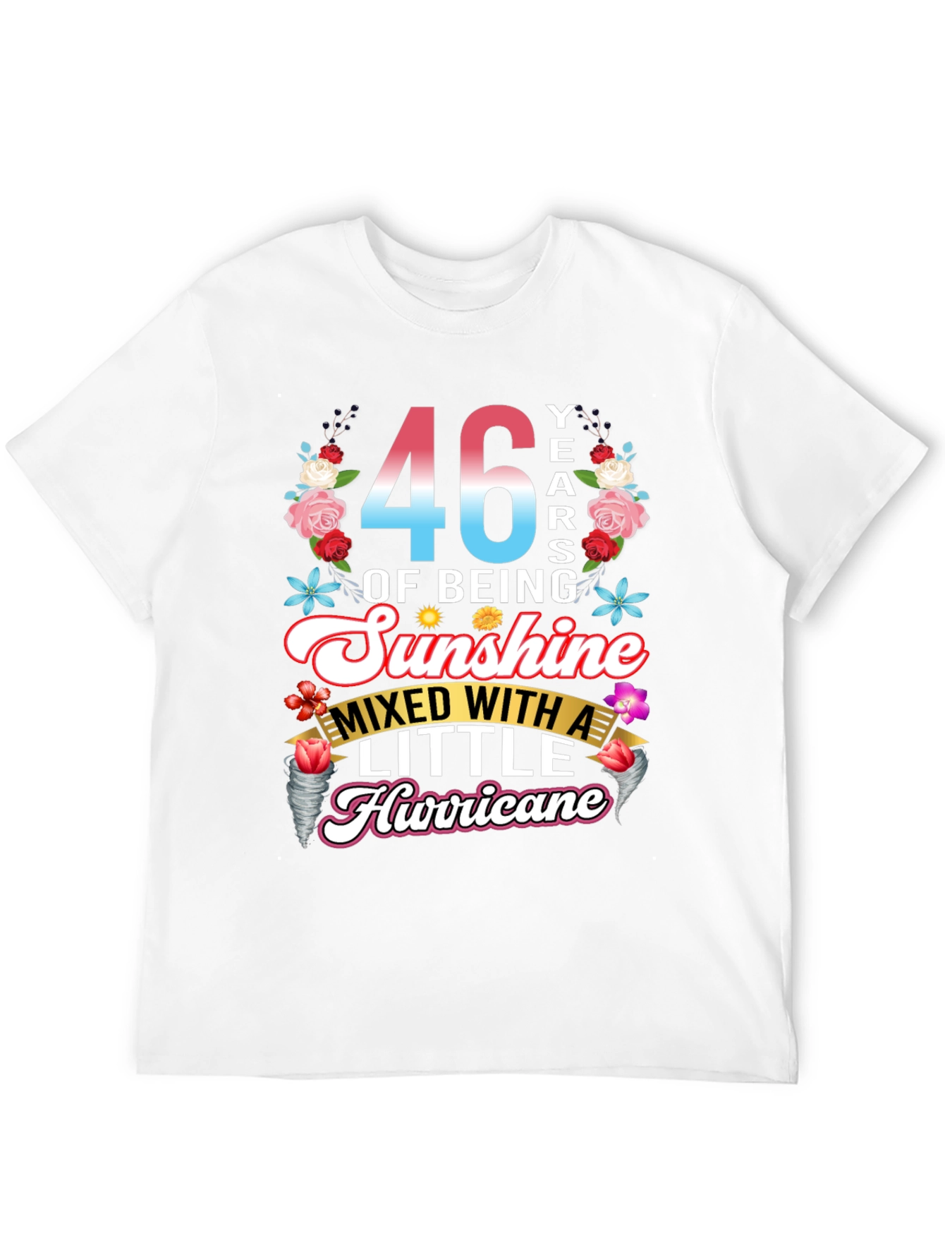 46 Years of Sunshine & Hurricane T-Shirt