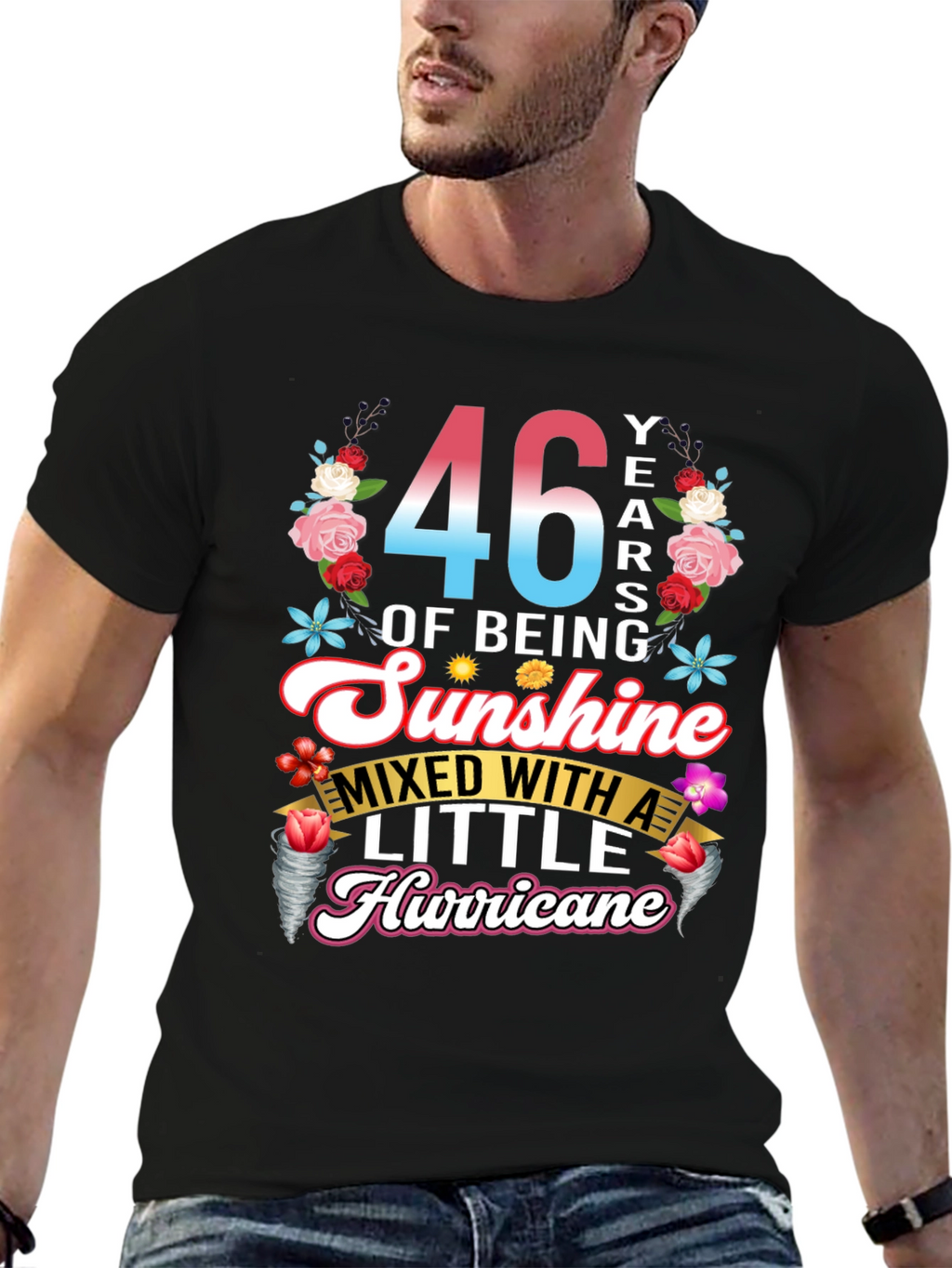 46 Years of Sunshine & Hurricane T-Shirt