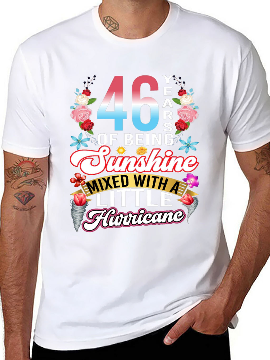 46 Years of Sunshine & Hurricane T-Shirt