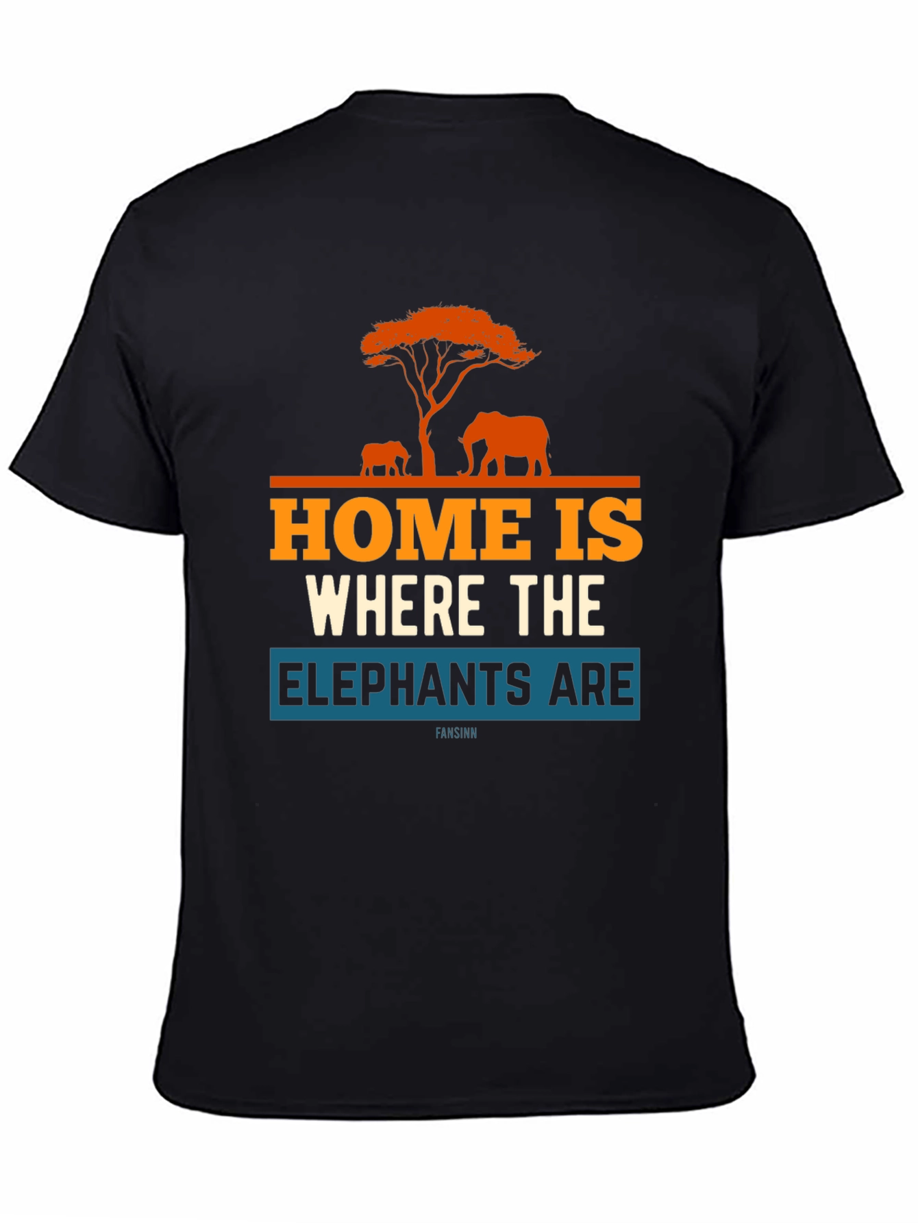 Elephant Graphic T-Shirt - Home Is Where the Elephants Are