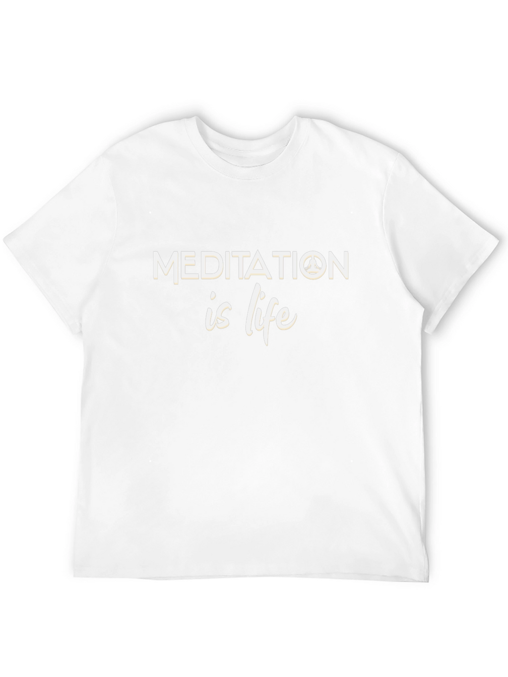 Meditation is Life Black T-Shirt